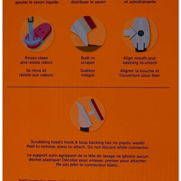 Scrub Daddy Dish Daddy Soap Dispensing Dish Wand Sponge, Combo Pack - Picture 2 of 4